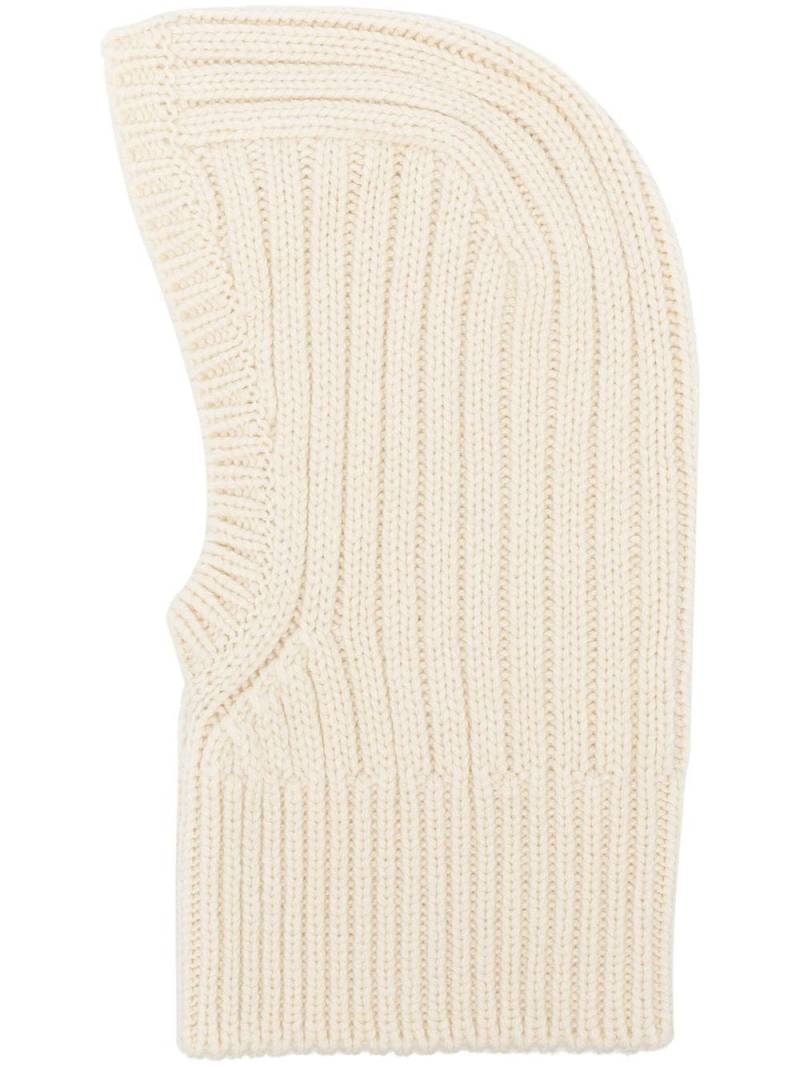 The Row ribbed knit balaclava - Neutrals von The Row