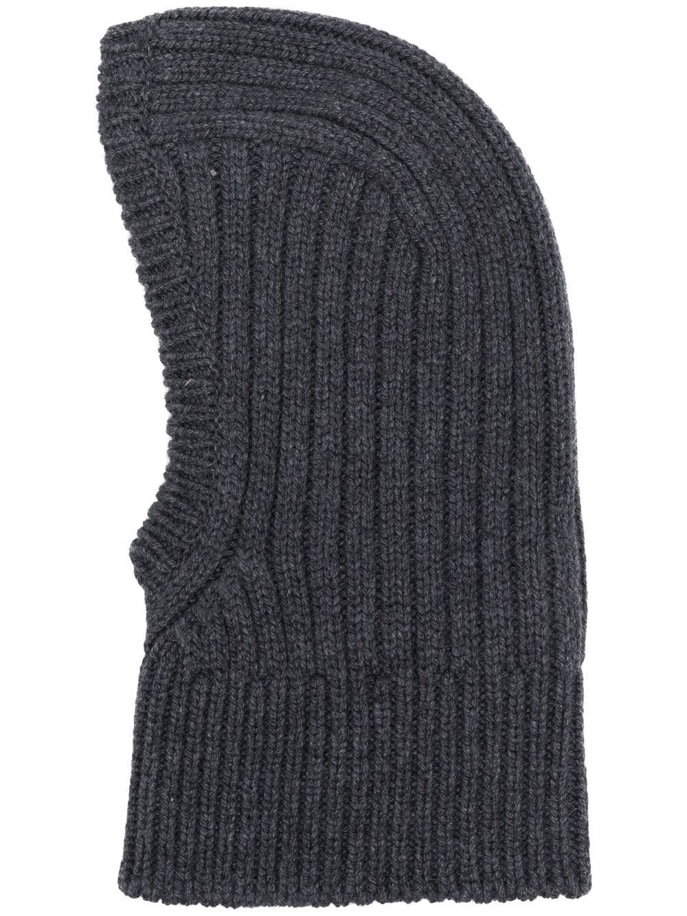 The Row ribbed-knit cashmere balaclava - Grey von The Row