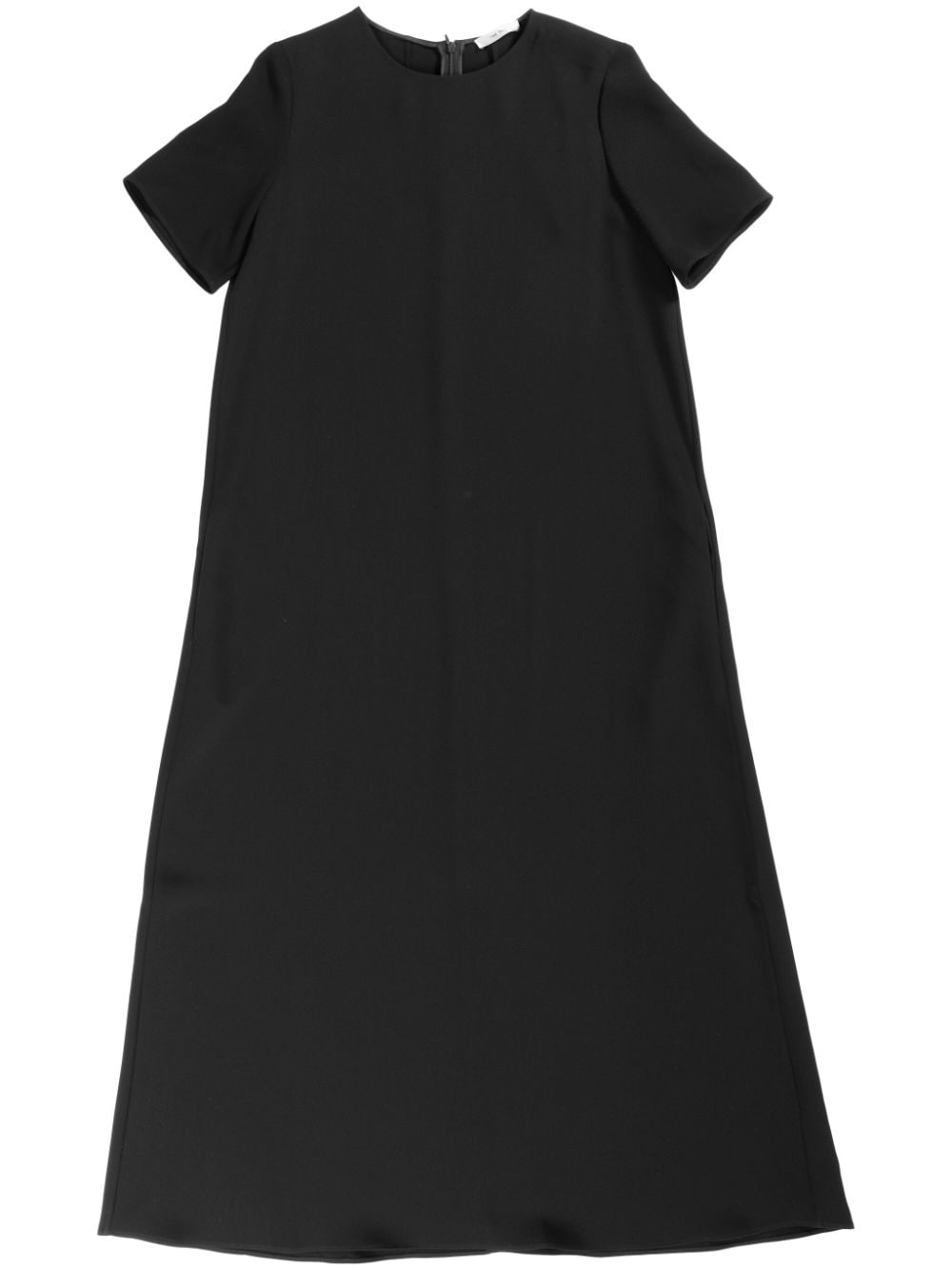 The Row short-sleeve maxi silk dress - Black von The Row