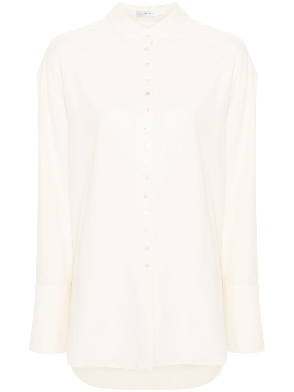 The Row silk buttoned shirt - Neutrals von The Row