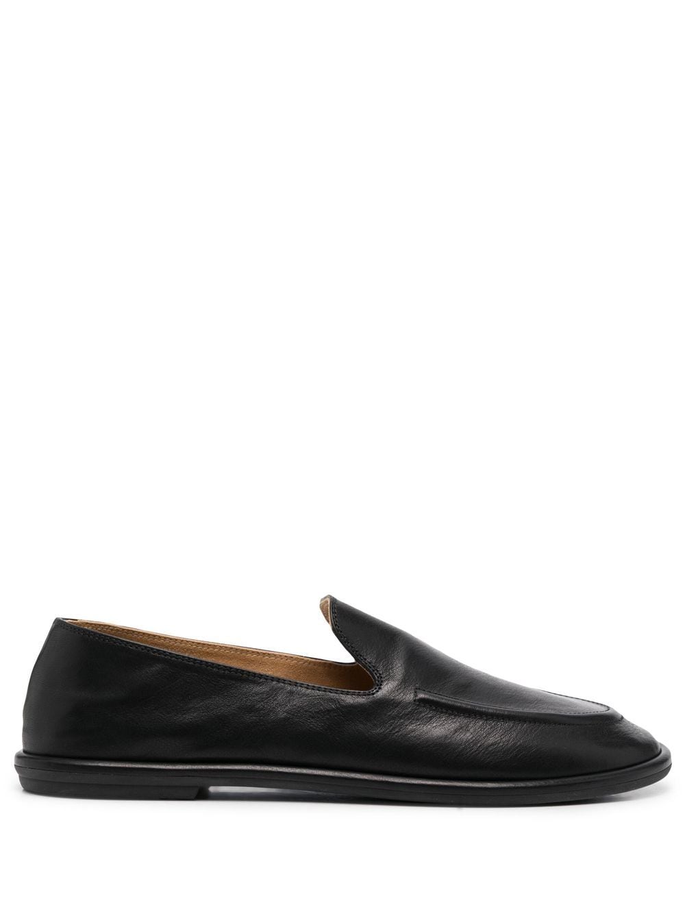 The Row slip-on round-toe loafers - Black von The Row