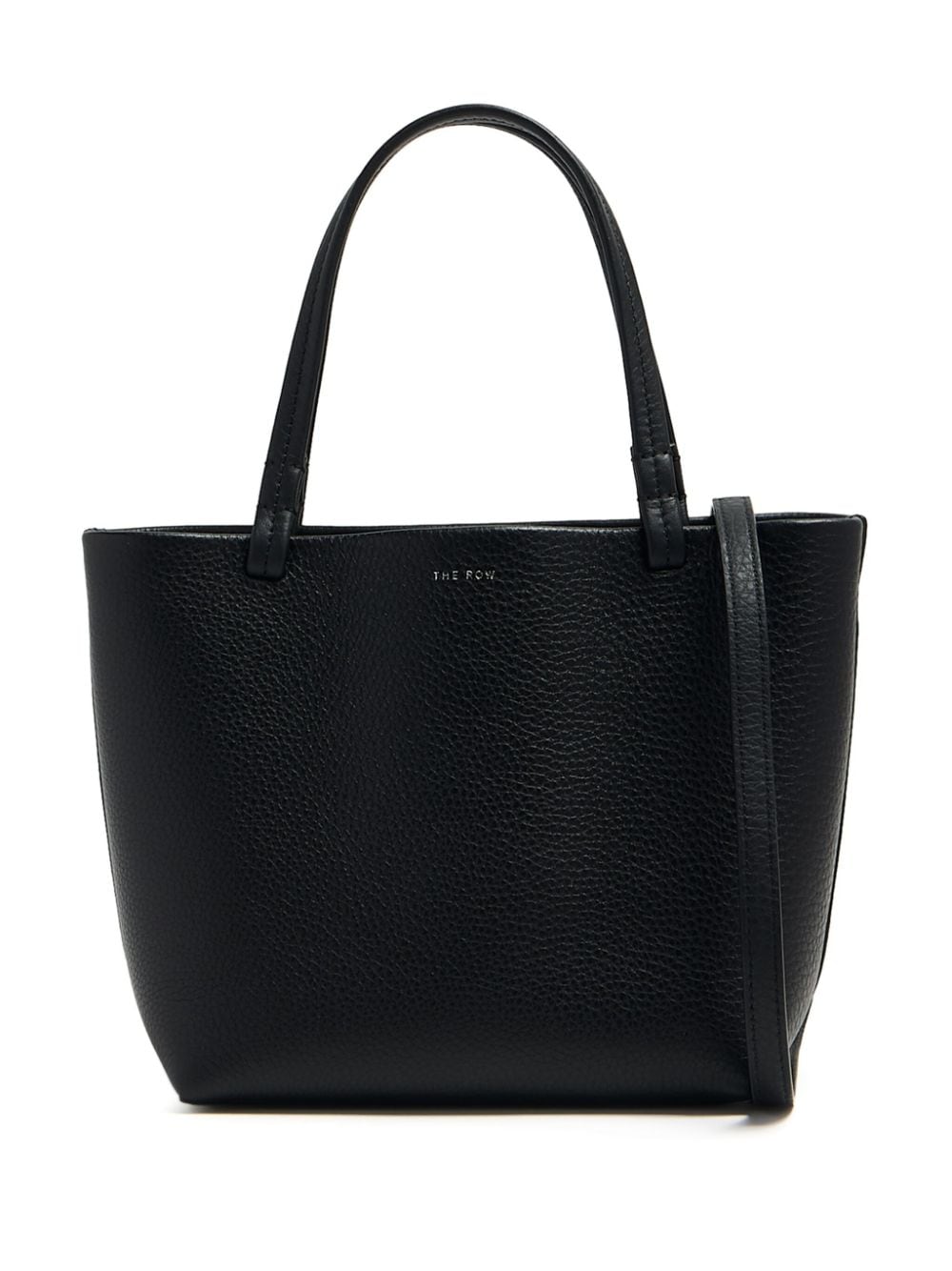 The Row small Park grained-leather tote bag - Black von The Row