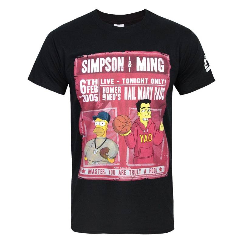 Offizielles Simpson & Ming Tshirt Herren Schwarz M von The Simpsons