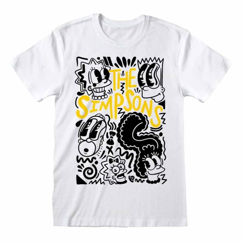 Tshirt Damen Weiss L von The Simpsons