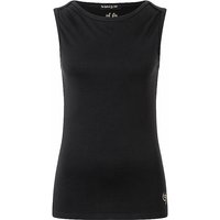 THE SPIRIT OF OM Damen Yogatank Bambus High Neck schwarz | L von The Spirit of OM