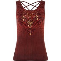 THE SPIRIT OF OM Damen Yogatank Shakti dunkelrot | XL von The Spirit of OM