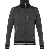 THE SPIRIT OF OM Herren Yoga Sweatjacke mit Stehkragen schwarz | L