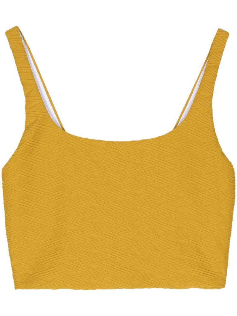 The Upside Yoko Lucia cropped performance tank top - Yellow von The Upside