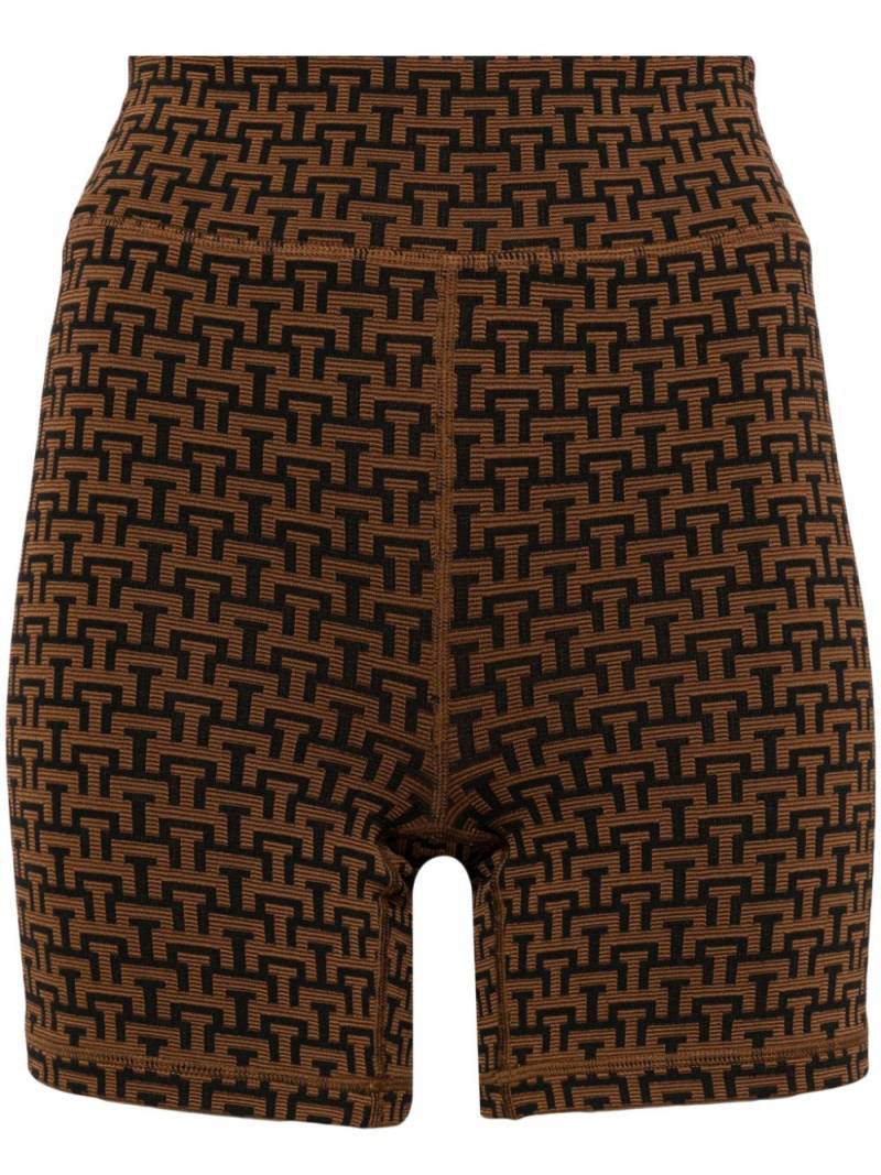 The Upside jacquard running shorts - Brown von The Upside