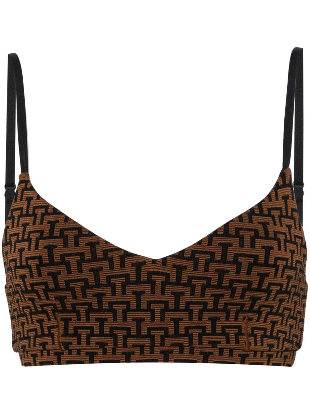 The Upside jacquard sports bra - Brown von The Upside