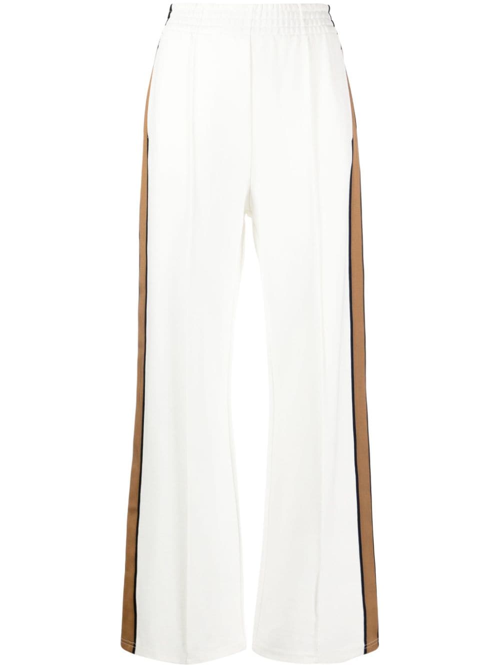 The Upside logo-embroidered straight-leg track trousers - White von The Upside