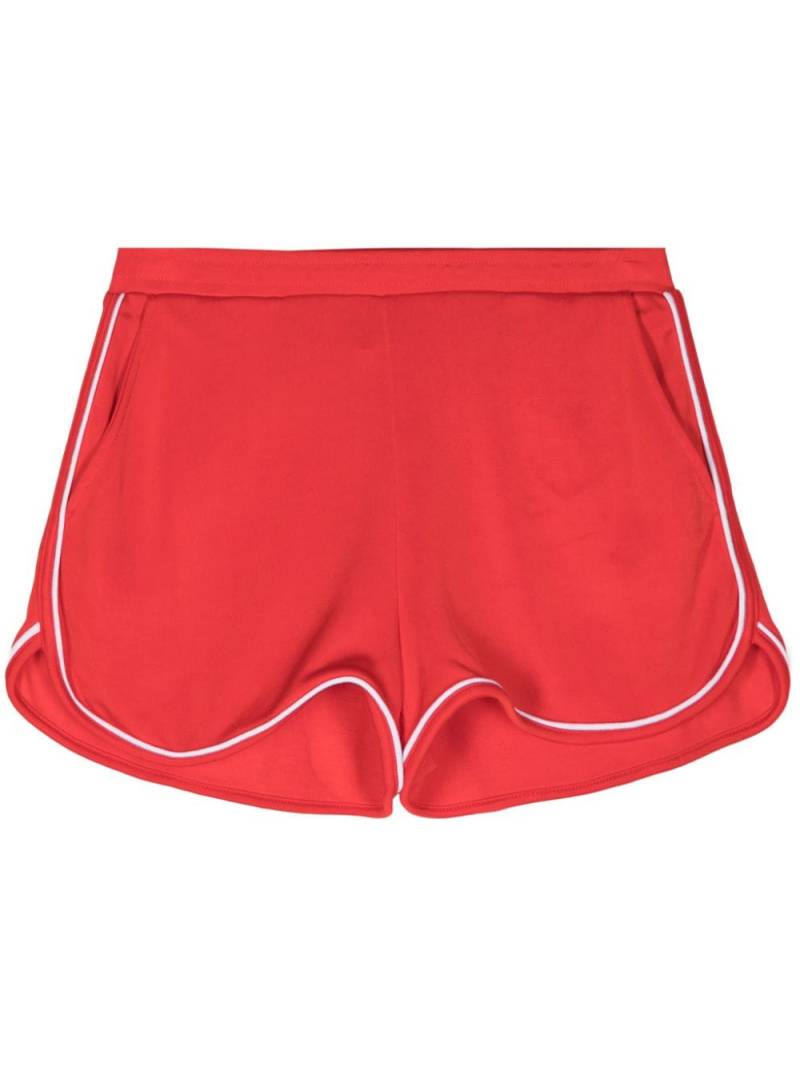 The Upside logo print running shorts - Red von The Upside