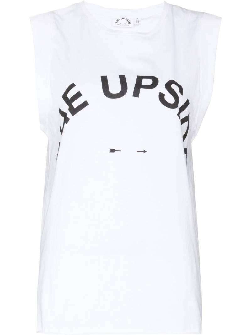 The Upside logo-print tank top - White von The Upside