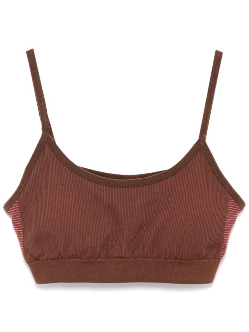 The Upside ribbed seamless bra - Brown von The Upside