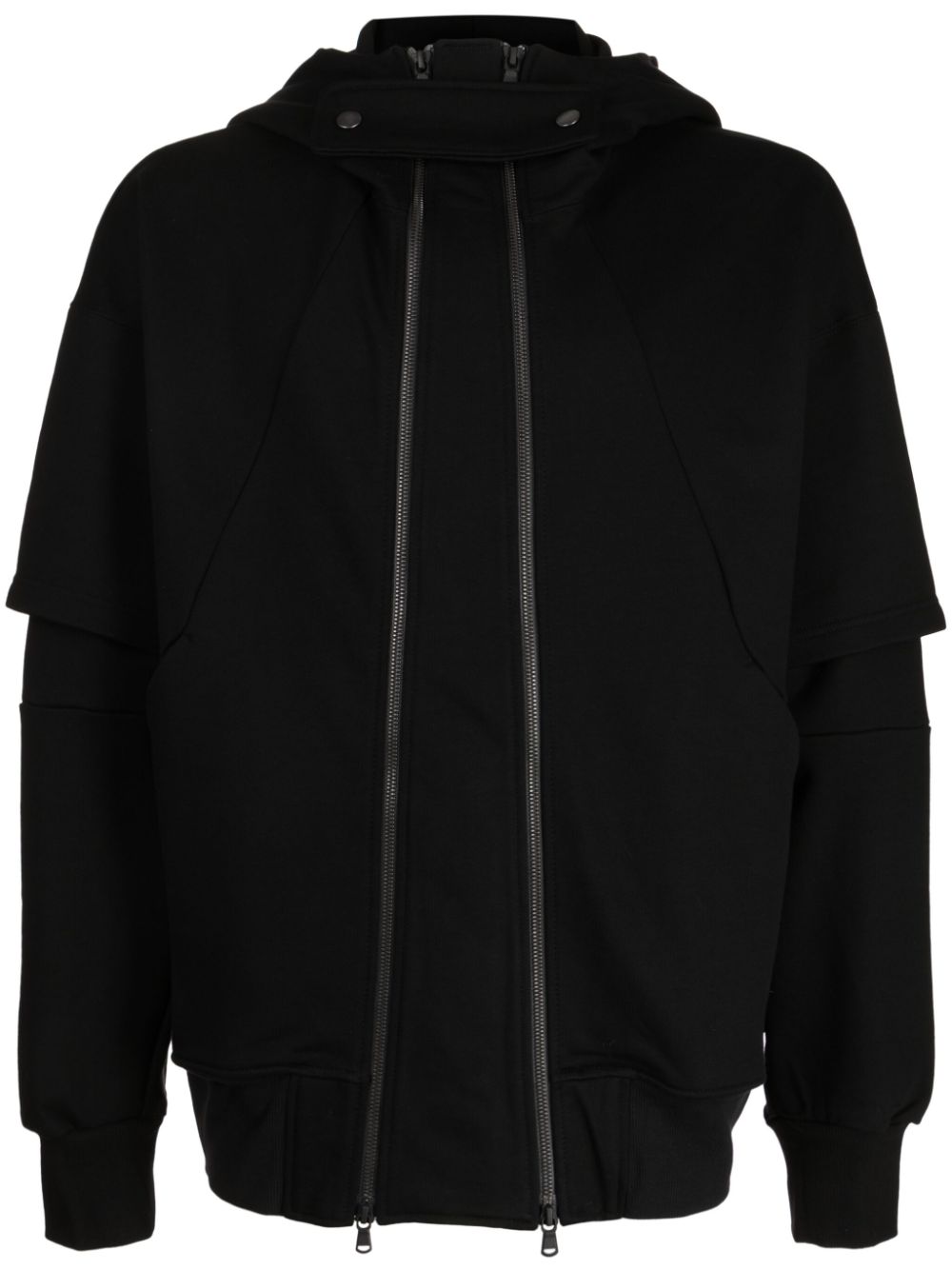 The Viridi-Anne double-breasted zip-up jacket - Black von The Viridi-Anne