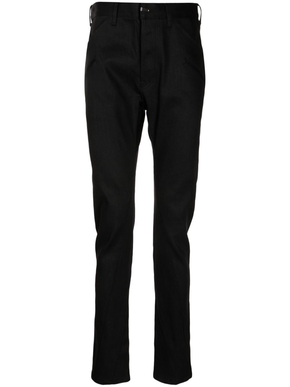 The Viridi-Anne mid-rise slim-cut trousers - Black von The Viridi-Anne