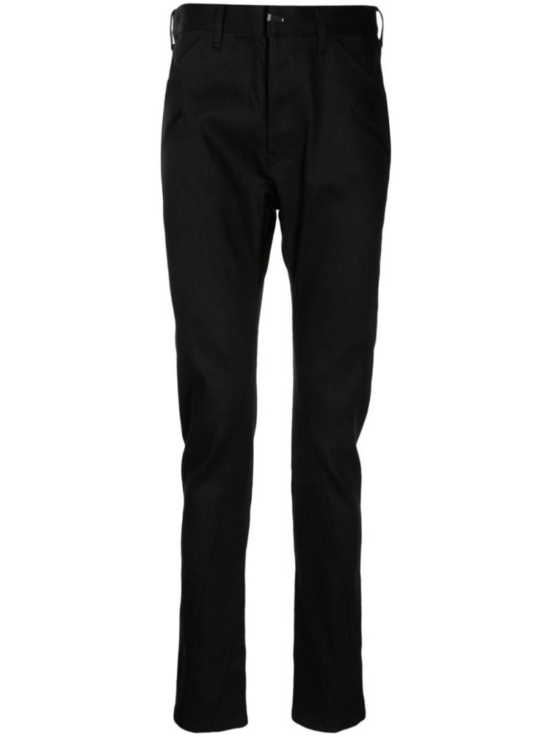 The Viridi-Anne mid-rise slim-cut trousers - Black von The Viridi-Anne