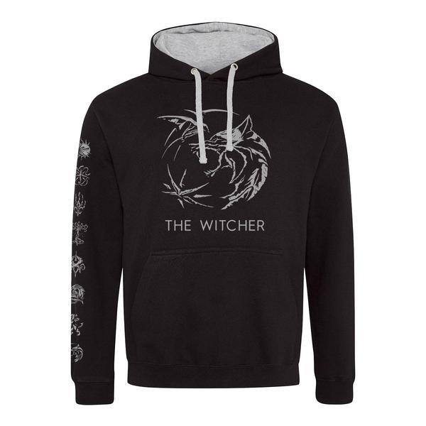 Hoodie Zum Überziehen Damen Schwarz M von The Witcher