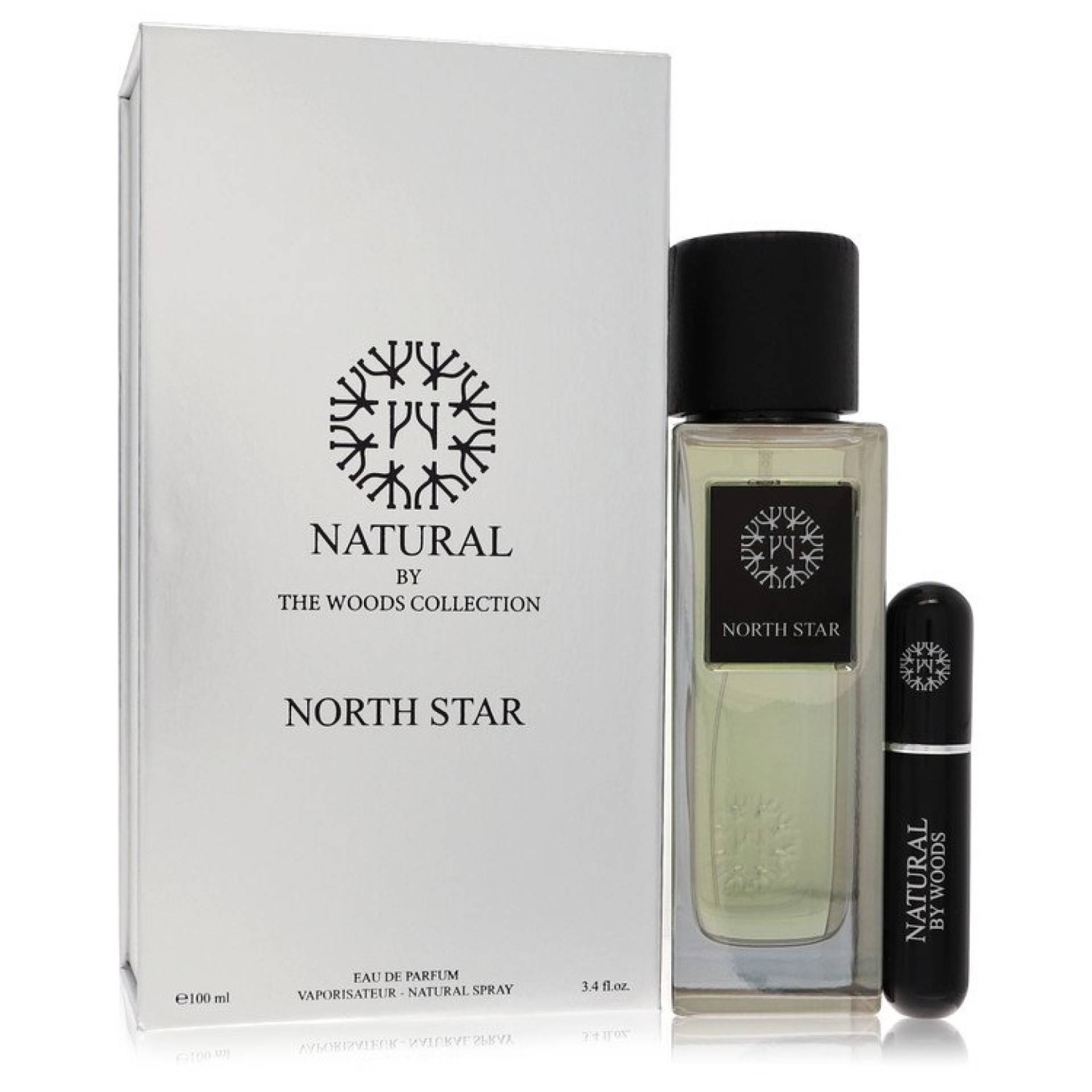 The Woods Collection Natural North Star Eau De Parfum Spray with Mini Refillable Spray (Unisex) 101 ml von The Woods Collection