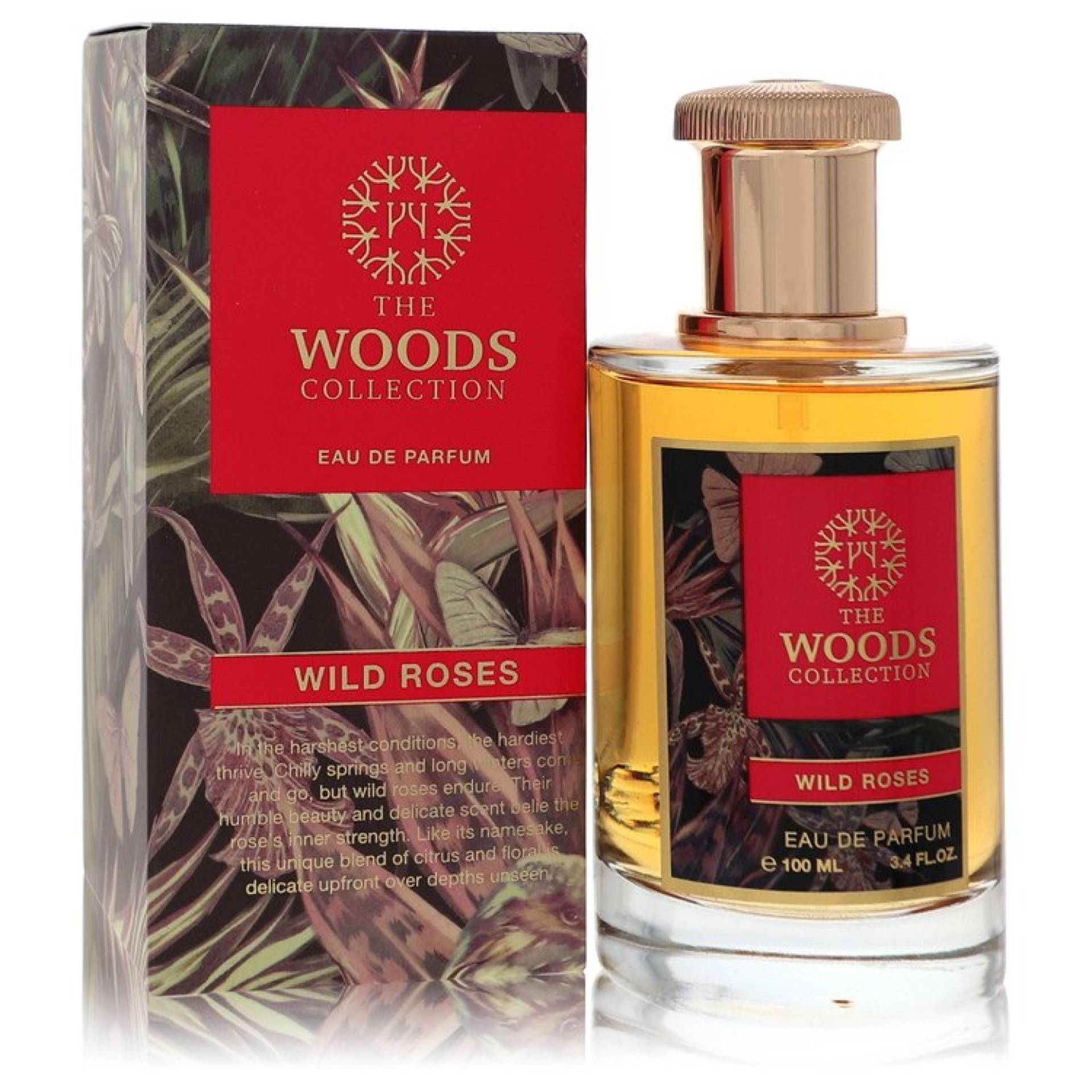 The Woods Collection Wild Roses Eau De Parfum Spray (Unisex) 101 ml