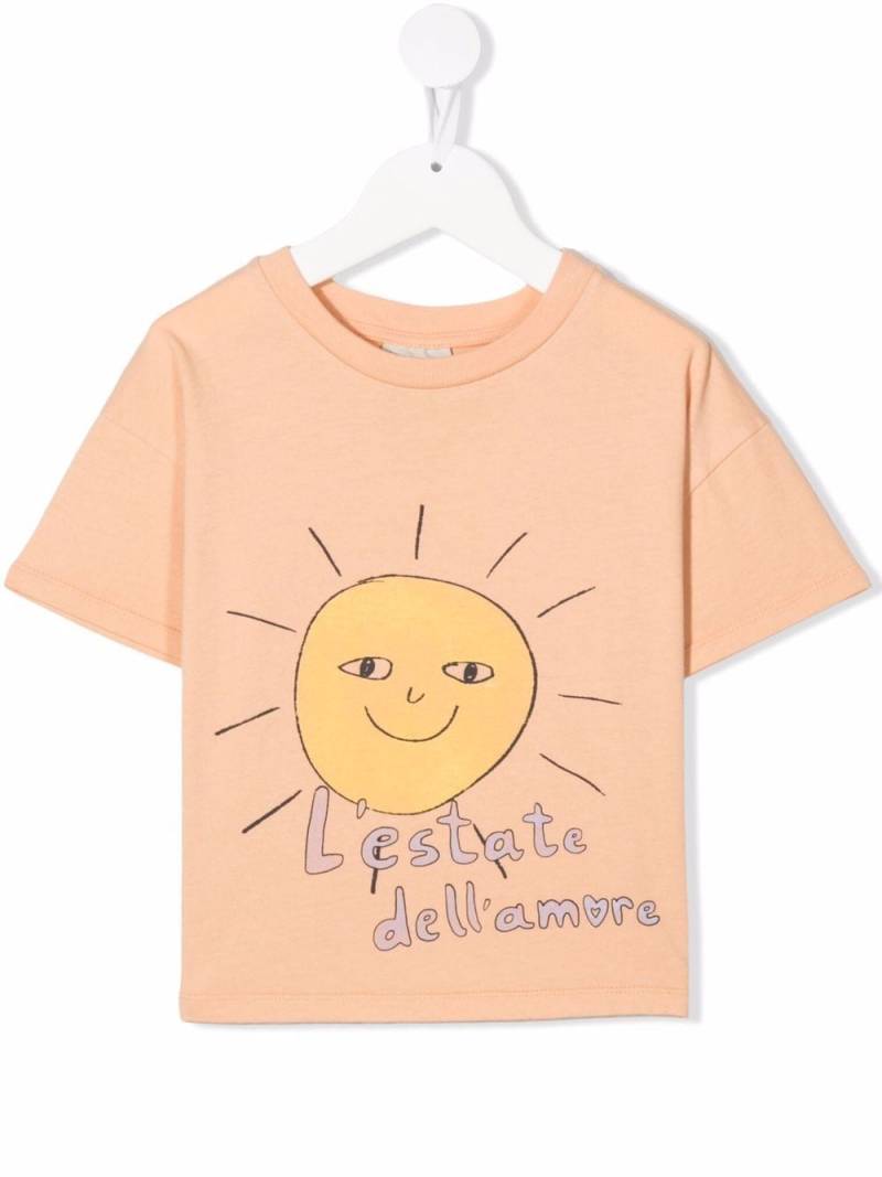 The campamento L'estate Dell'amore organic cotton T-shirt - Orange von The campamento