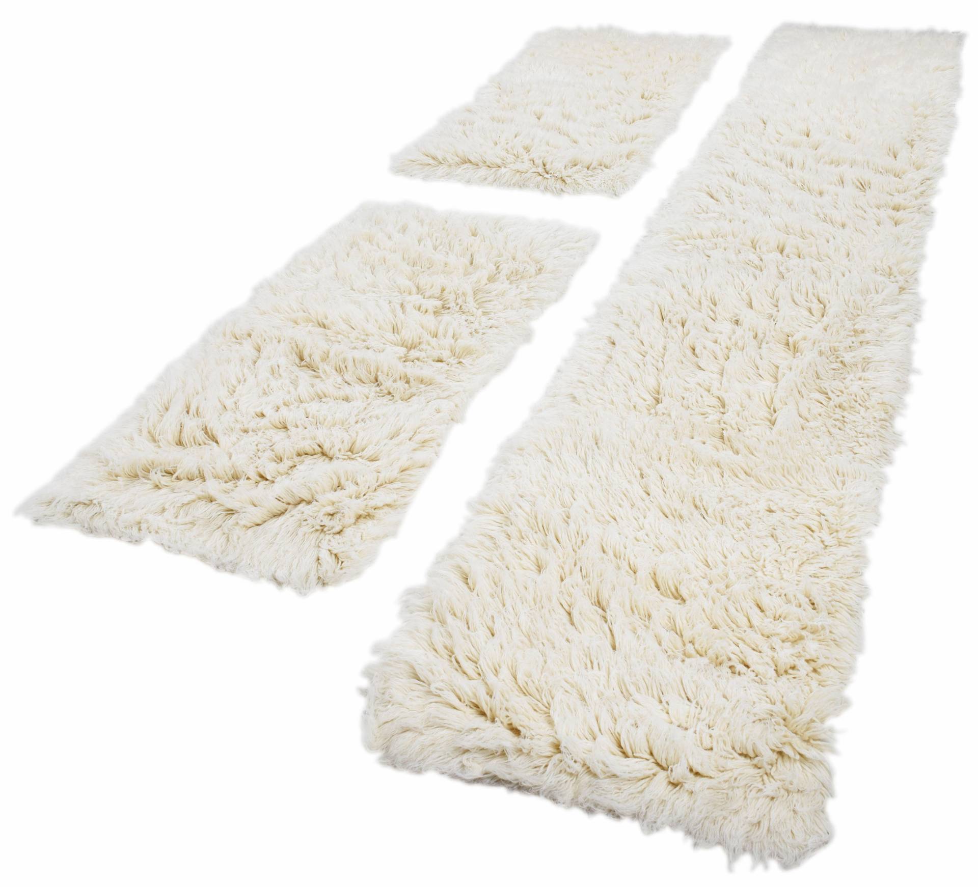 THEKO Bettumrandung »Flokos 2«, Läufer-Set, Hochflor, Uni-Farben, reine Wolle, handgewebt THEKO Bettumrandung »Flokos 2«, Läufer-Set, Hochflor, Uni-Farben, reine Wolle, handgewebt von THEKO