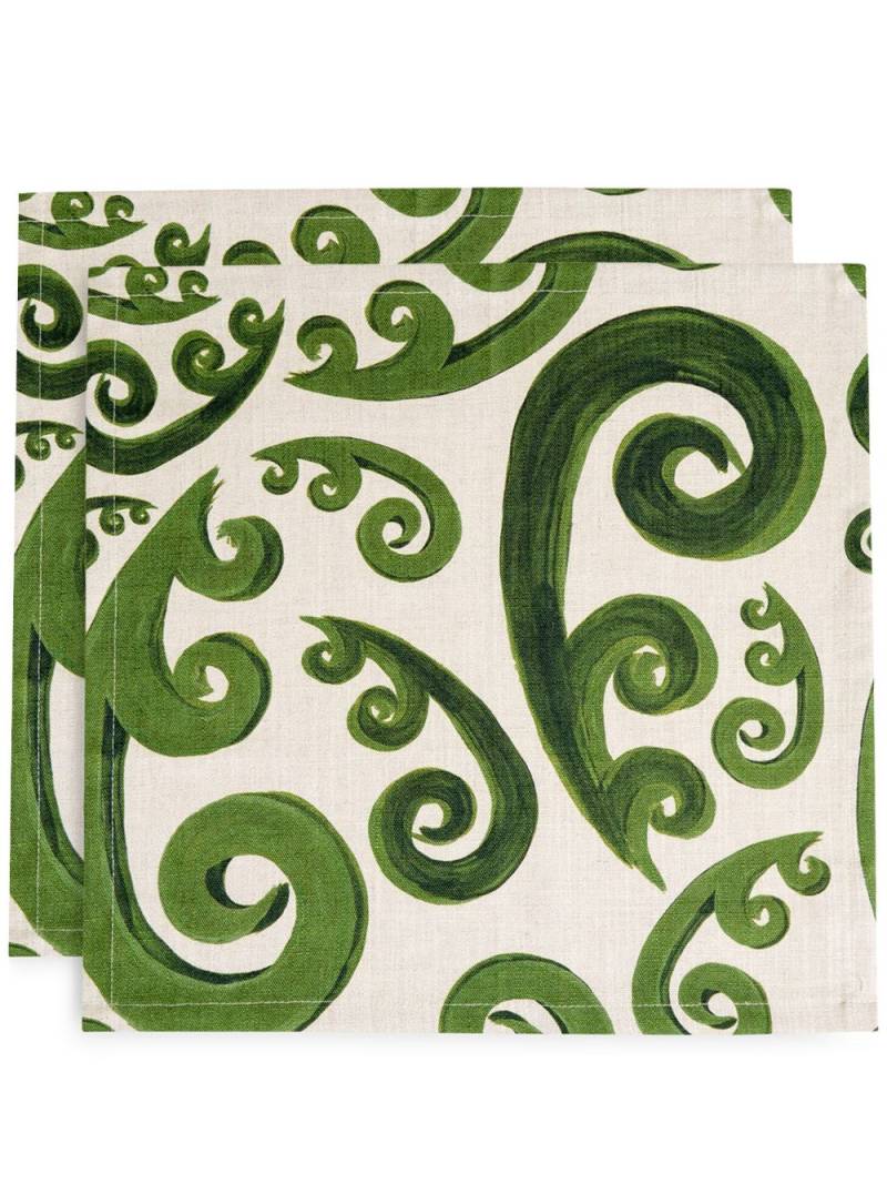 Themis Z Athenee Peacock napkin - Neutrals von Themis Z