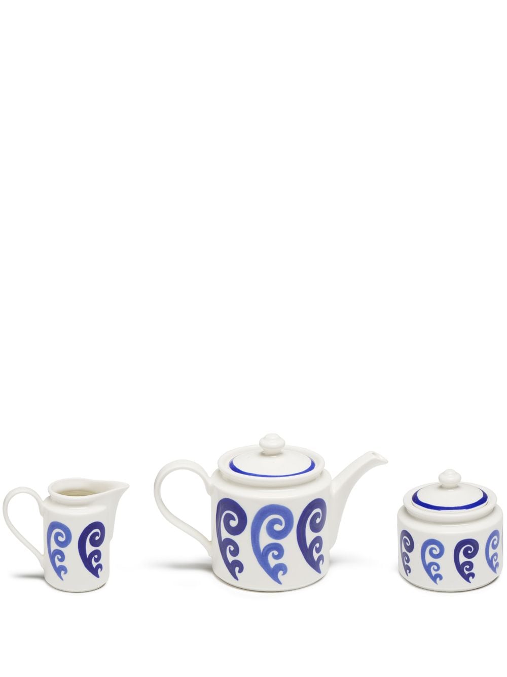 Themis Z Athenee Peacock tea set - White von Themis Z