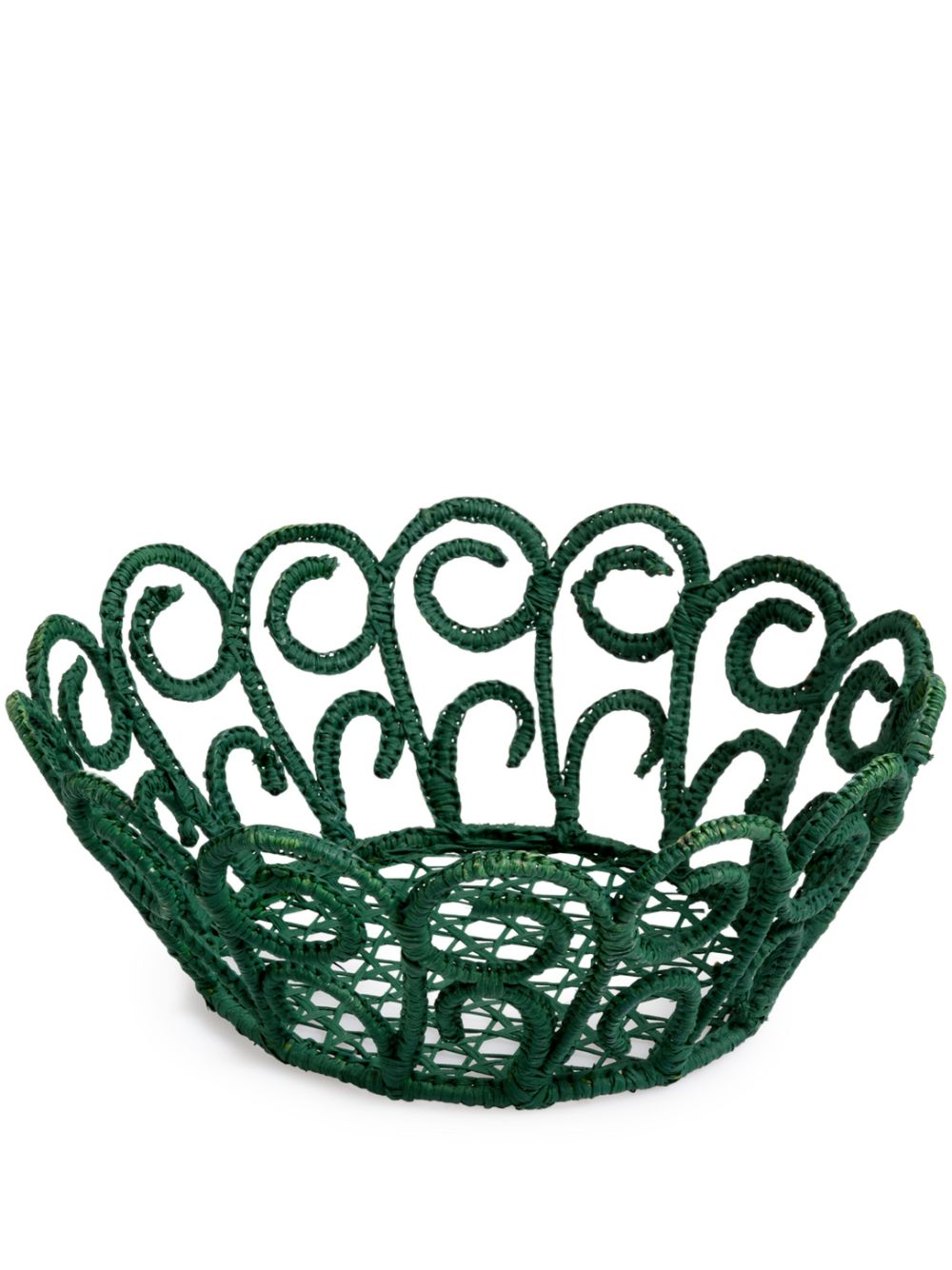 Themis Z Peacock bread basket - Green von Themis Z