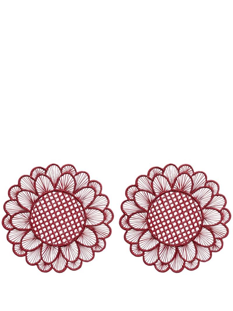 Themis Z Symi placemat (set of two) - Red von Themis Z