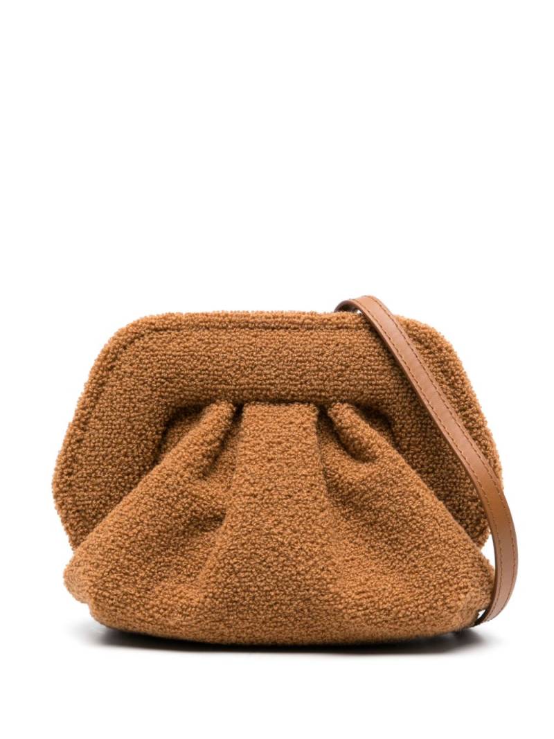 Themoirè Bios fleece-texture clutch bag - Brown von Themoirè