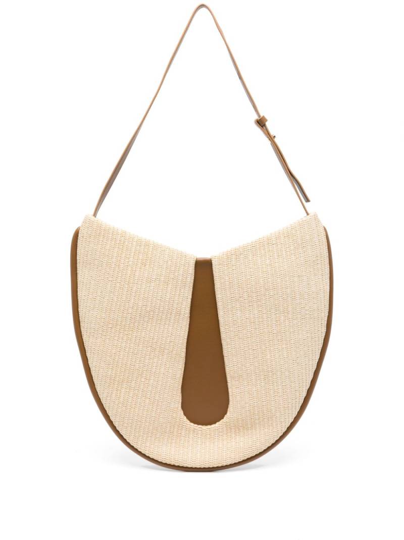 Themoirè interwoven panelled shoulder bag - Neutrals von Themoirè