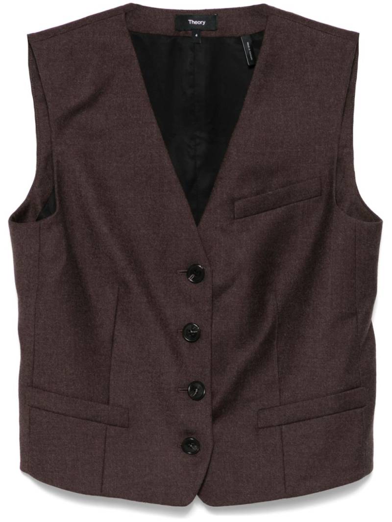 Theory Hickory waistcoat - Brown von Theory