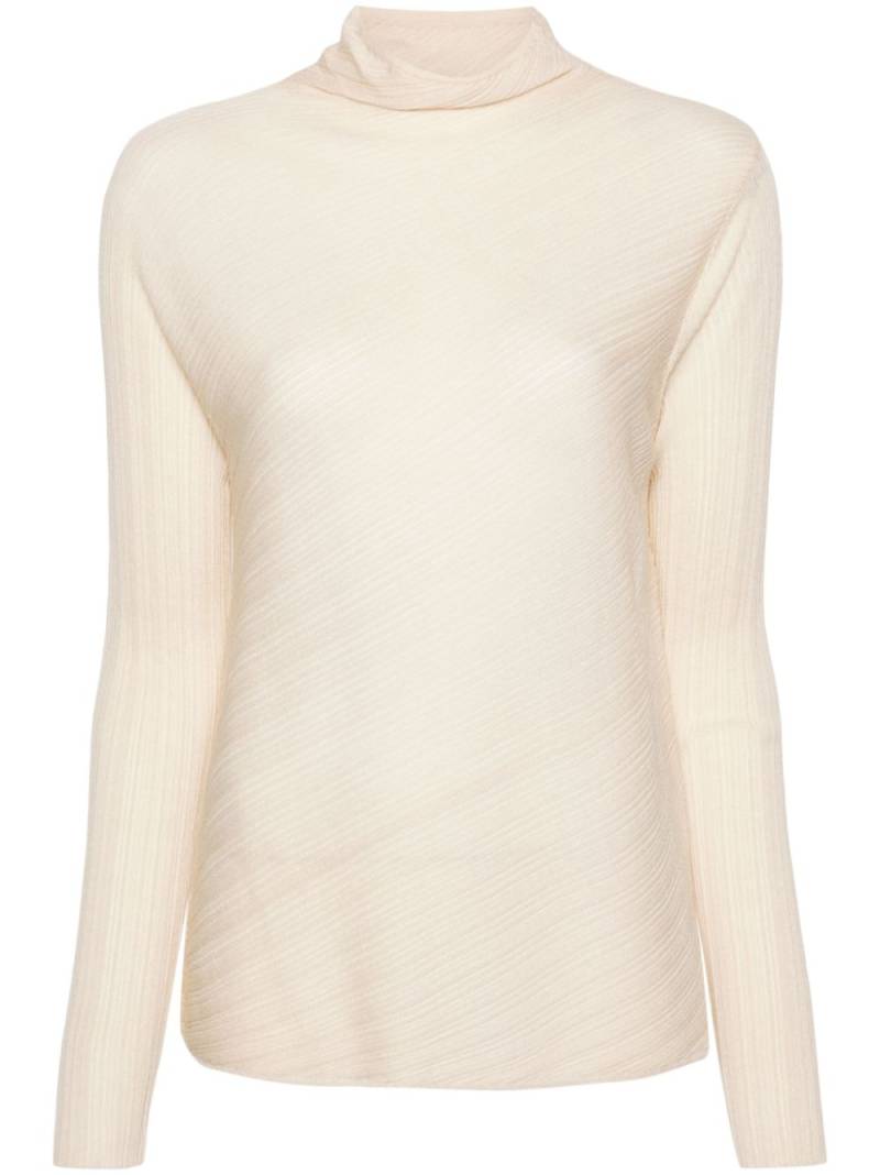 Theory Travelling ribbed-knit top - Neutrals von Theory