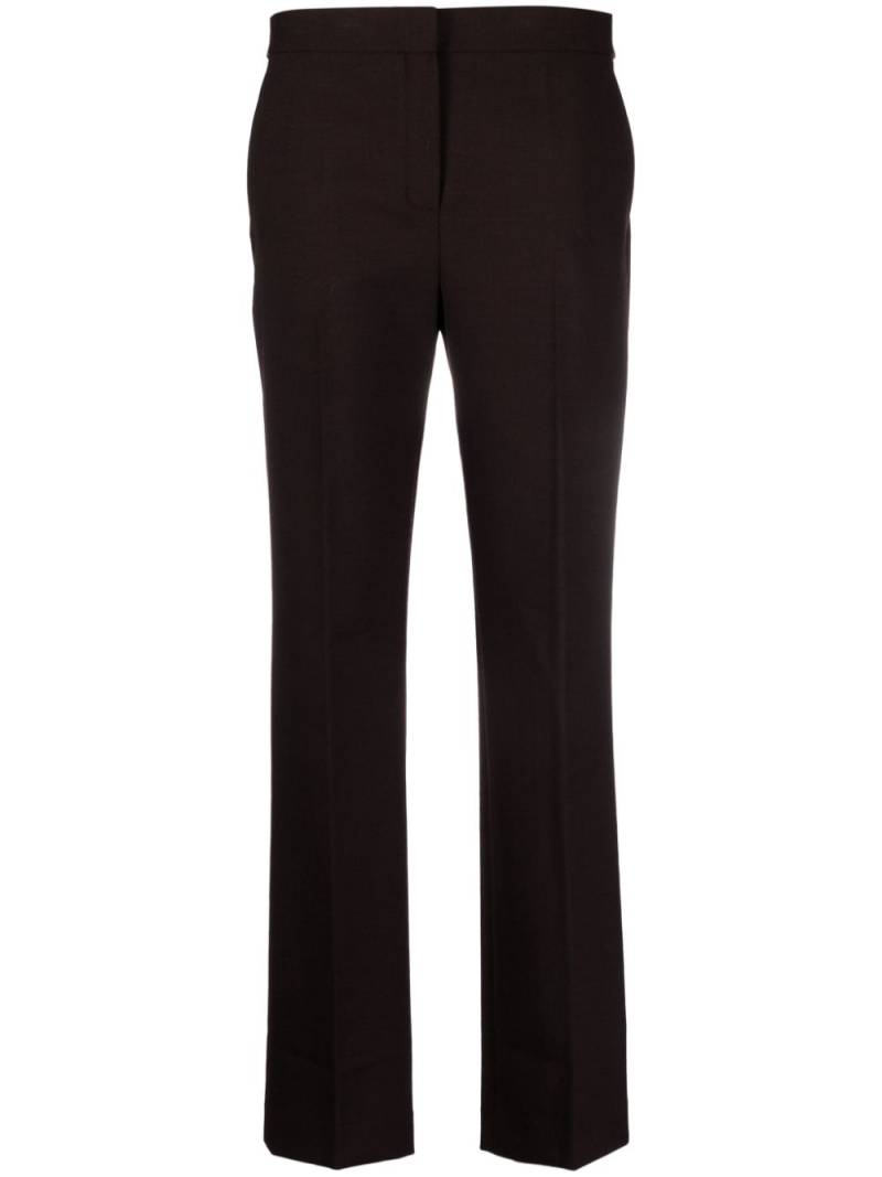 Theory Treeca slim-cut flannel trousers - Brown von Theory