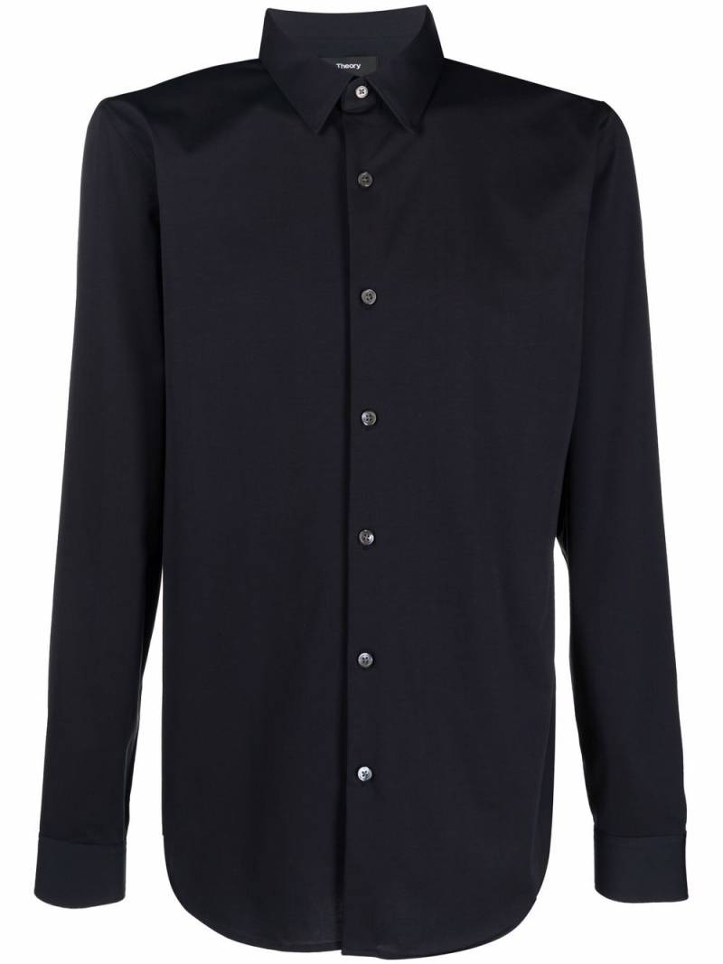 Theory buttoned-up long-sleeved shirt - Blue von Theory