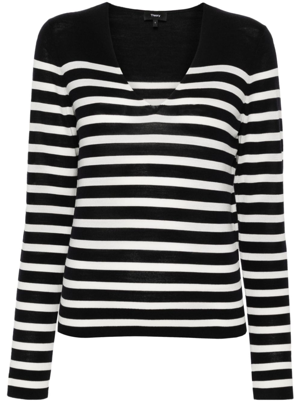 Theory fine-knit striped jumper - Blue von Theory