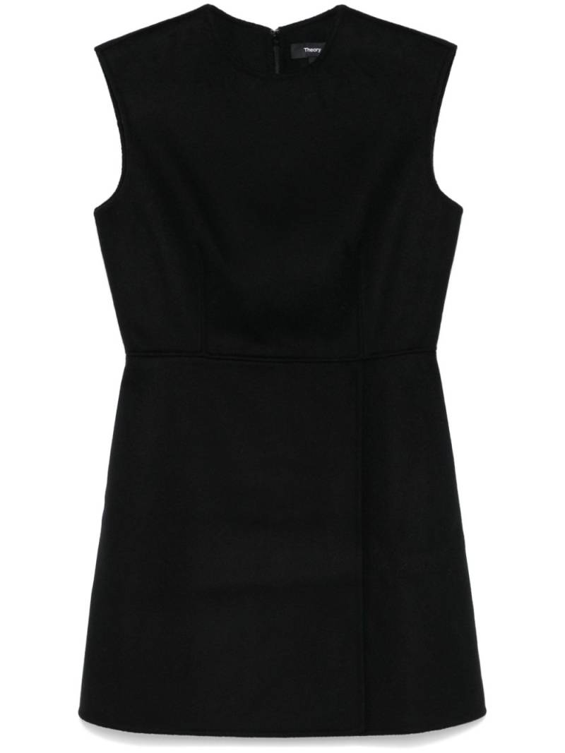 Theory fleece mini dress - Black von Theory