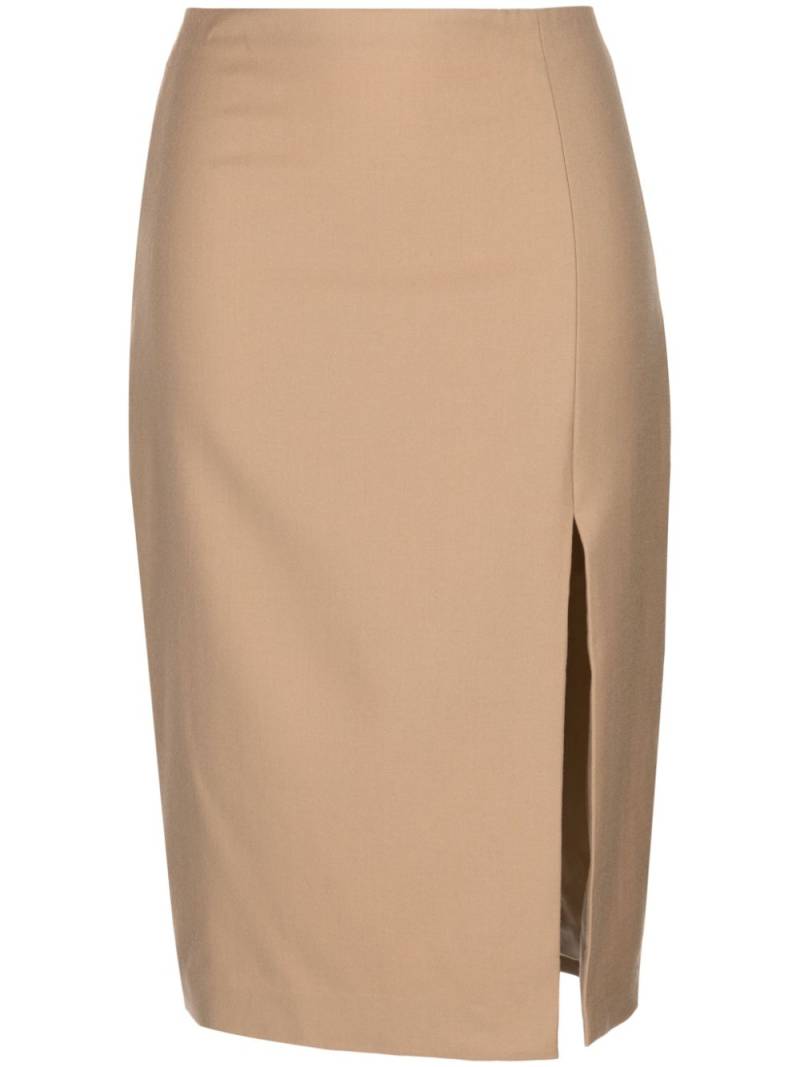 Theory high-waisted pencil skirt - Brown von Theory