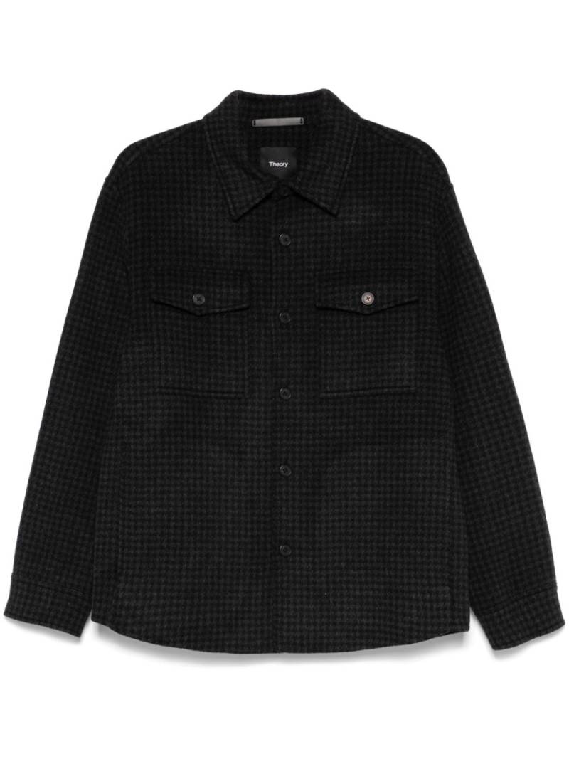 Theory houndstooth-pattern jacket - Black von Theory