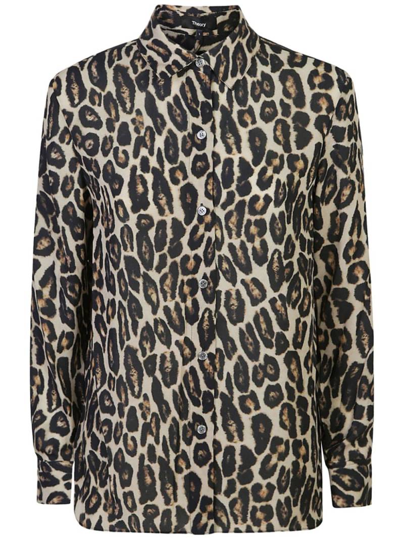 Theory leopard-print shirt - Neutrals von Theory