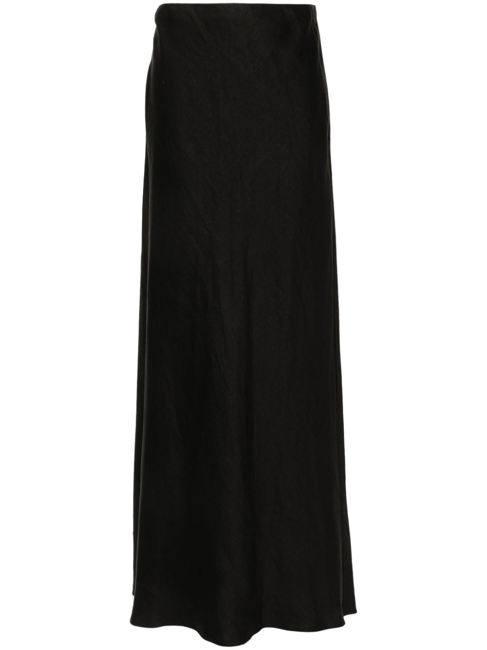 Theory linen blend midi skirt - Black von Theory