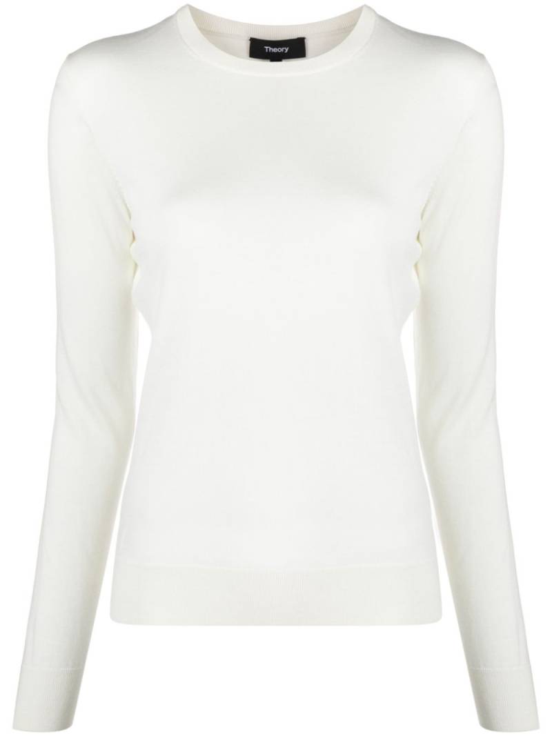 Theory long-sleeve wool jumper - White von Theory