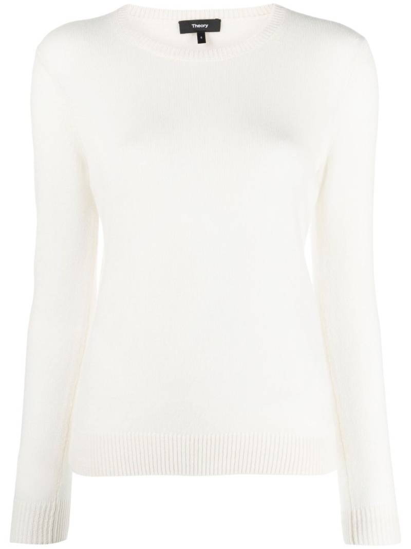 Theory long-sleeved cashmere jumper - White von Theory