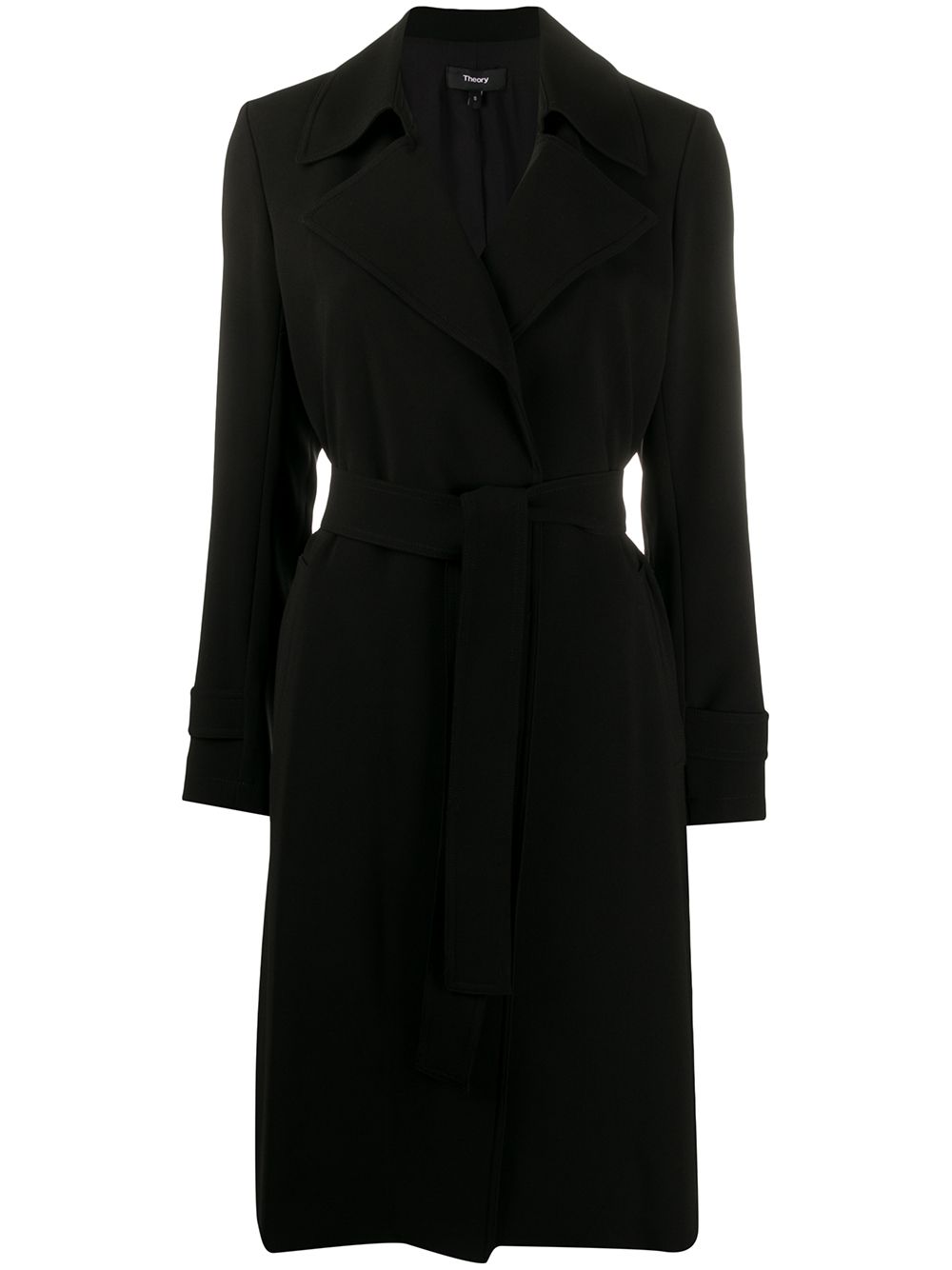 Theory mid-length belted coat - Black von Theory