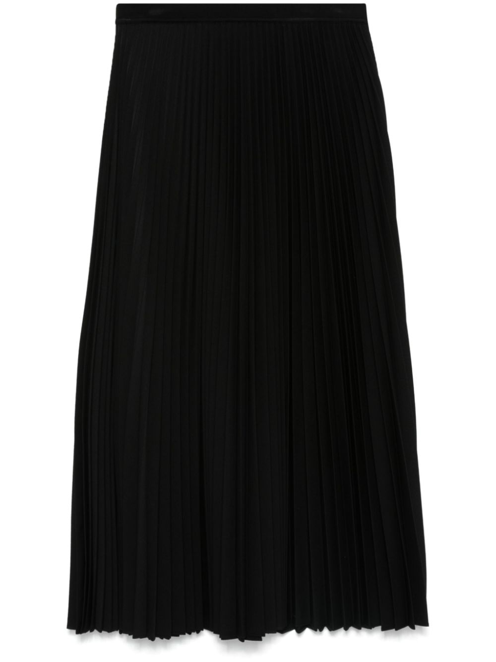 Theory pleated poplin midi skirt - Black von Theory