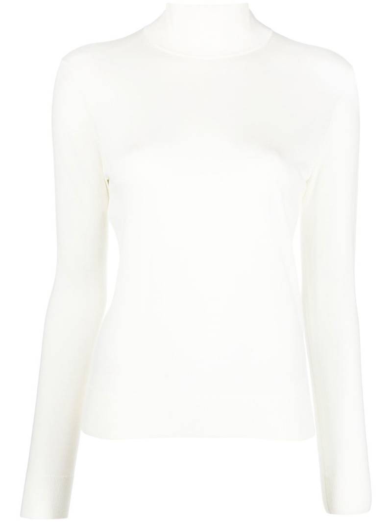 Theory ribbed-knit roll neck jumper - Neutrals von Theory