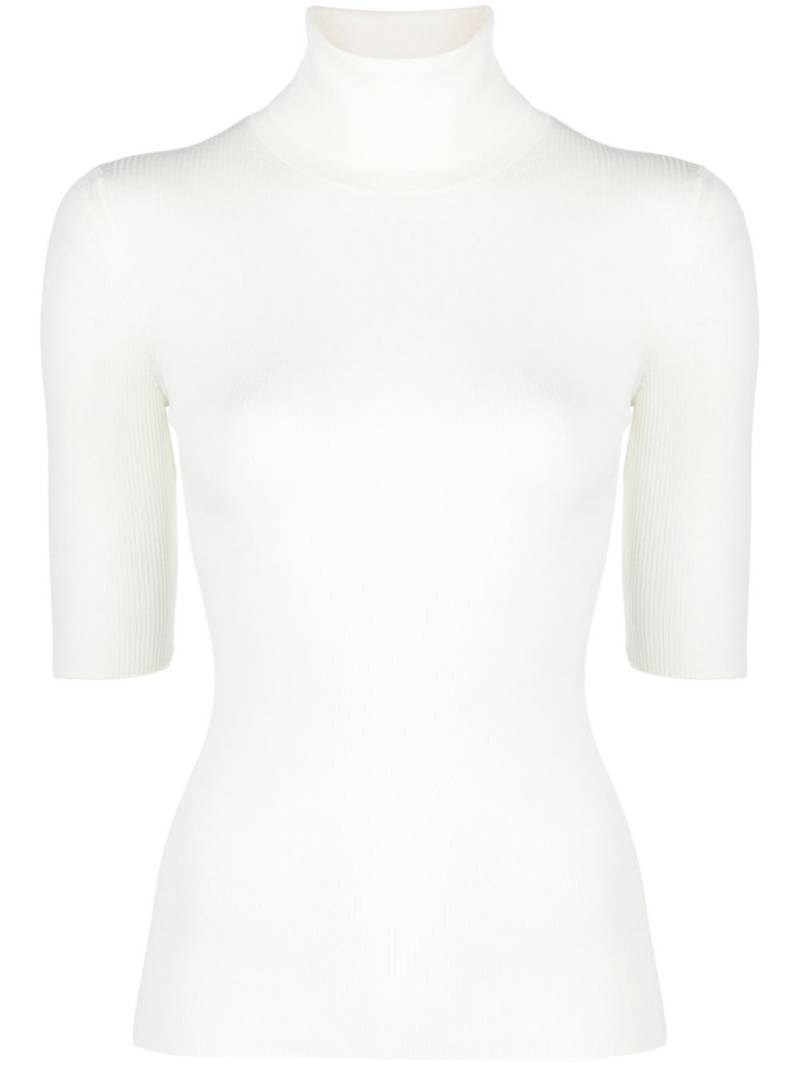 Theory roll-neck ribbed jumper - Neutrals von Theory