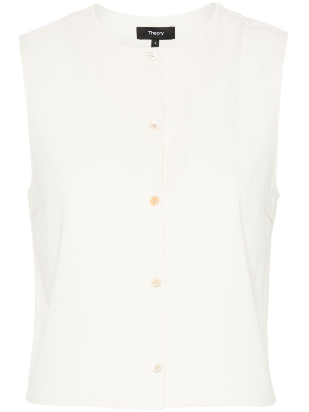 Theory round-neck crepe top - White von Theory