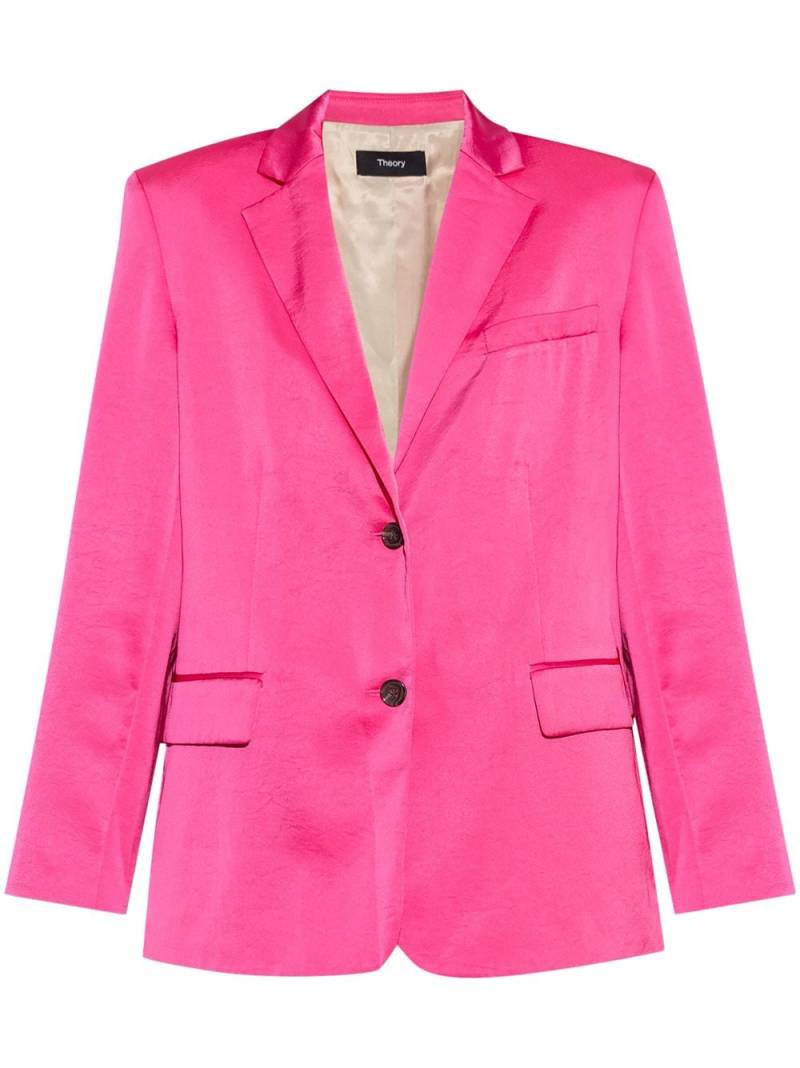 Theory satin-finish blazer - Pink von Theory